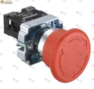 Boton Hongo Con Traba De Medio Giro 22mm + 1nc Xb2-bs542 Red