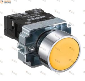 Boton Pulsador 22mm Color Amarillo 0-400v 10a Xb2-10xby