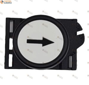 Boton Pulsador Blanco Con Flecha Pprn5f Giovenzana