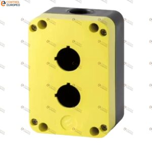 Caja 2 Orificios Amarilla Con Negro Pq02k