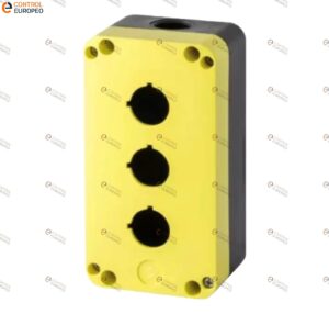 Caja 3 Orificios Amarilla Con Negro Pq03k