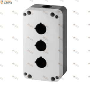 Caja 3 Orificios Gris Con Negro Pq03kgn