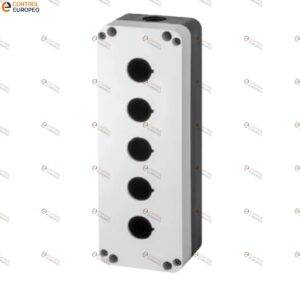 Caja 5 Orificios Gris Con Negro Pq05kgn