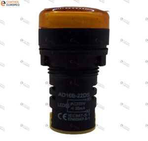 Foco Piloto Led Amarillo 220v Ac/dc Tablero Control 10pza