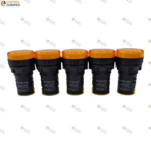 Foco Piloto Led Ambar 24v Ac/dc Tablero Control 10pza