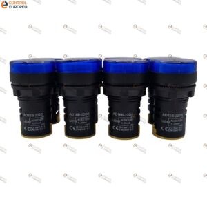 Foco Piloto Led Azul 120v Ac/dc Tablero Control 10pza
