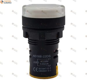 Foco Piloto Led Blanco 220v Ac/dc Tablero Control 10pza