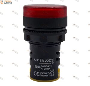 Foco Piloto Led Rojo 120v Ac/dc Tablero Control 10pza