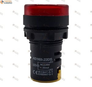 Foco Piloto Led Rojo 220v Ac/dc Tablero Control 10pza