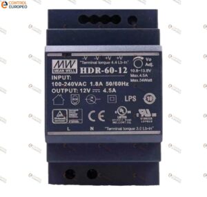 Fuente De Poder 4.5 Amp 12vdc In 85-264v Meanwell Hdr-60-12