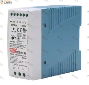 Fuente De Poder Mdr-60-24 Mean Well, 60w 24vcd 2.5a