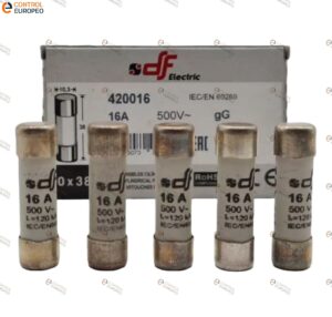 Fusible Cilindrico 16a, 10x38 Gg, 10pza