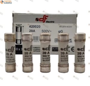 Fusible Cilindrico 20a, 10x38 Gg, 10pza