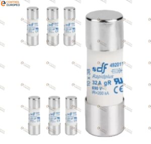 Fusible Cilindrico Ultra-rapido 32a, 14x51 Gr, 10pza