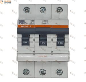 Interruptor Termomagnetico C&s, 3 Polos Riel Din 63 A