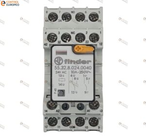 Relevador 24v Ac 7a, 14 Pines Finder Con Base De 14 Pin