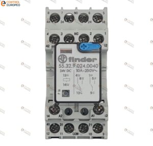Relevador 24v Dc 10a, 8 Pines Finder Con Base