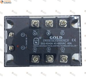 Relevador De Estado Solido Trifasico De 40 A, 40-480vac