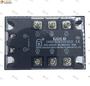 Relevador De Estado Solido Trifasico De 50 A, 40-480vac