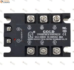 Relevador De Estado Solido Trifasico De 80 A, 40-480v Ac