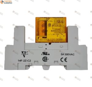 Relevador Encapsulado 120v Ac, 8 Pines Con Base